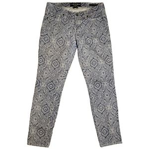 Rare!!  Lucky Brand Blue Patterned Skinny Jeans